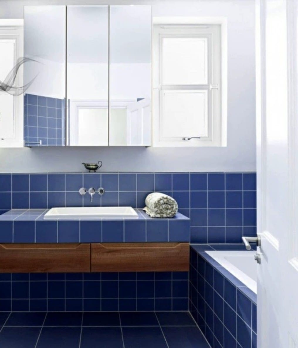 โมเสค TIMELESS TILES รุ่น 3X3 SQUARE MOSAIC TILES ขนาด 30X30 ซม. สีน้ำเงิน ผิวด้าน_4